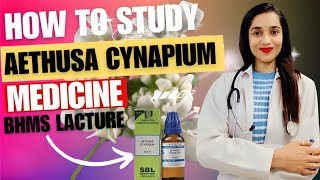 Aethusa cynapium medicine BHMS lecture video  Aethusa homeopathic medicine lecture  Johari BHMS [upl. by Jaimie]