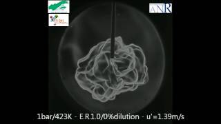 Premixed spherical turbulent flame propagation in a spherical vessel [upl. by Resneps]