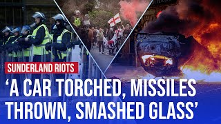 Riots break out in Sunderland in wake of Southport attack  LBC analysis [upl. by Iphagenia]