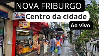 Nova Friburgo RJ  Centro da cidade Preparação para o Natal Ao Vivo [upl. by Ellevart]