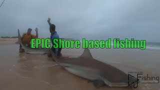 CRAZIEST Surf based shark fishing I have EVER experienced [upl. by Vanya194]