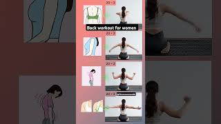 Back waist workout at home for women backworkout backworout shorts [upl. by Katusha]