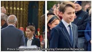 Prince George corrects his Father Prince William in saying quotI am here tomorrowquot during Rehearsals [upl. by Nomad]