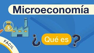 ¿Qué es la MICROECONOMÍA  Explicado FÁCIL 🎓 [upl. by Cleodal]