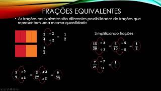 o que é uma fração como se lê tipos de frações frações equivalentes operações com frações [upl. by Atiram89]