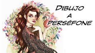 Dibujo a Perséfone  Drawing Persephone [upl. by Attenat814]