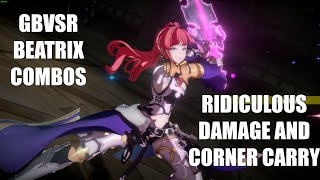 Granblue Fantasy Versus Rising GBVSR  Beatrix Combos OptimalPractical [upl. by Nidak]