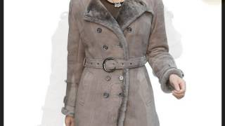 Women Shearling Lined Long Coat CW640213 [upl. by Nede]