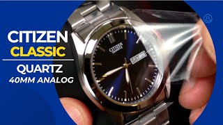 Citizen Classic Quartz Watch BF058057L  Unboxing amp Review [upl. by Bathsheba481]