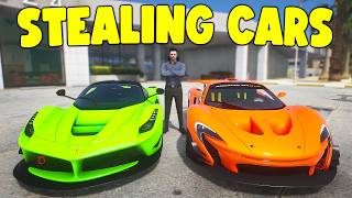 Stealing 25 Cars From Dealerships in GTA 5 RP [upl. by Anuahsed]