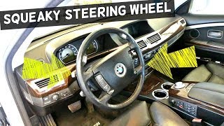 Fixing squeaky noise steering wheel on BMW E65 E66 [upl. by Deedahs]