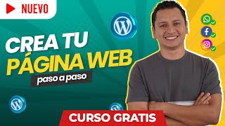 Como Crear Una Pagina Web en WORDPRESS DESDE CERO  Curso Gratis [upl. by Tedda701]