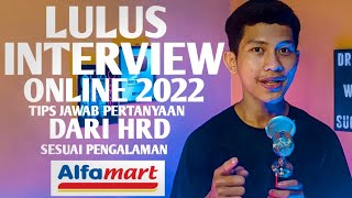 3 Daftar Pertanyaan Saat Interview Kerja Di Alfamart [upl. by Quartas]