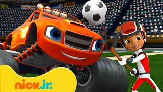 Blaze Plays in the Gold Medal Games ⚽️ Blaze and the Monster Machines  Nick Jr [upl. by Allanson481]