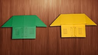 How To Make Paper Home Easily For Craft Creator  Origami House Making [upl. by Larissa]