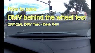 Actual DMV Behind the Wheel Test – NO STRESS  Pass the first time [upl. by Wiseman]