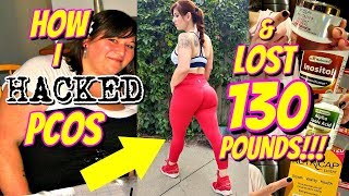 HOW I HACKED PCOS amp LOST 130 POUNDS SUPPLEMENTS SKIN CARE ROUTINE [upl. by Hewett]