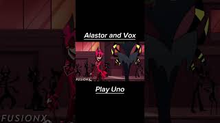 What if Alastor and Vox Played UNO hazbinhotel helluvabossseason2 voiceacting [upl. by Ttegdirb]