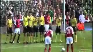 Pires v Liverpool  Free kick [upl. by Orlando86]