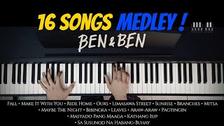 BenampBen Piano Medley  16 Songs in 8 Minutes  Piano Cover with Strings with Lyrics [upl. by Llehsal956]