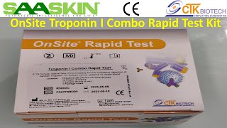 OnSite Troponin I Combo Rapid Test Kit  Unboxing  CE Certified [upl. by Waldon]