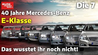 40 Jahre EKlasse das wusstet ihr noch nicht  auto motor und sport [upl. by Acinorrev]