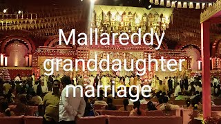 mallareddy granddaughter marriage mallareddy marriage marrirajasekharreddy viralvideo trending [upl. by Akemot]