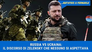 RUSSIA VS UCRAINA Il discorso di Zelensky che Nessuno Si Aspettava [upl. by Eiramasil]