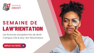 Semaine de Lawrientation  Les licences européennes de droit [upl. by Ontine]