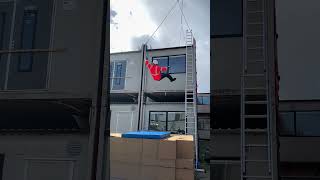 Man falls from building stunt [upl. by Aisaim]