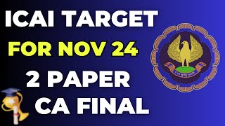 Hitting ICAI Bullseye CA Final Nov 2024 Exam 2 Paper [upl. by Egoreg219]