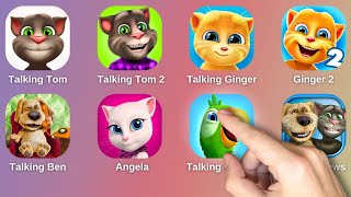 TALKING TOM 12 TALKING GINGER 12 TALKING BEN TALKING ANGELA TALKING PIERRE TALKING NEWS [upl. by Agace]