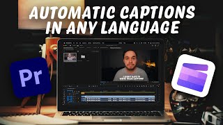 How to Create Automatic Captions in ANY LANGUAGE Adobe Premiere Pro  Clipchamp Tutorial [upl. by Elakram]