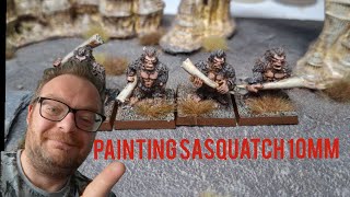 How I painted 10mm Sasquatch for Argatoria by Spellcrow [upl. by Felton]