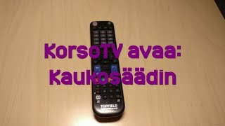 KorsoTV avaa Topfield TP804B kaukosäädin [upl. by Hephzipah]