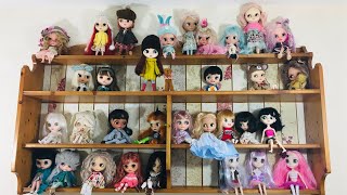 Blythe doll collection  full collection of custom blythe dolls on display [upl. by Yeltrab67]