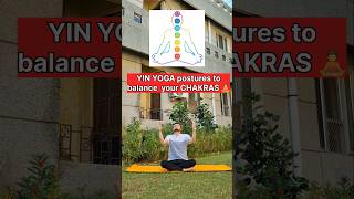 YIN YOGA postures to balance your CHAKRAS 🧘 chakras yoga yinyoga asana chakrahealing 🕉️ [upl. by Ayamahs127]