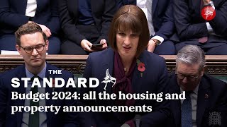 Budget 2024 all the housing and property announcements from Chancellor Rachel Reeves [upl. by Stultz]