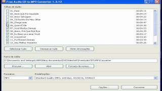 Tutorial Como converter as musicas de um CD para mp3 [upl. by Ihpen]