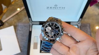 4K Unboxing amp Review Zenith Chronomaster Sport new 2021 release Ref 033100360021M3100 TDE [upl. by Elleahcim212]