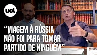 Bolsonaro diz que viagem à Rússia não foi para tomar partido de ninguém [upl. by Blight263]