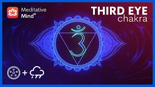 AWAKEN Your INTUITION  Third Eye Chakra Activation  Hang Drum Healing amp Rain Sounds [upl. by Aisyla121]