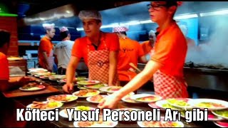 KÖFTECİ YUSUF PERSONELİNİN ÇALIŞMASINI GÖRDÜNÜZ MÜ SOKAK LEZZETLERİ [upl. by Amehsyt722]