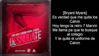 Desnudate  Lary Over Ft Bryant Myers Jahzel Letra [upl. by Burny682]