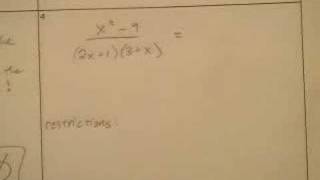 61 Simplifying Algebraic Fractions with Mr Nystrom [upl. by Araik]