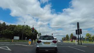 Driving On The A435 From Cheltenham To Bishops Cleeve Gloucestershire England 9th August 2023 [upl. by Nnaesor142]