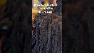 Dreadlock Machine Installation Micro Locs [upl. by Airtened]