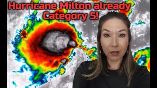 Hurricane Milton Weird Behavior Before Florida Landfall [upl. by Anaile]