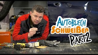 Auto Karosserie selber schweißen CuSi löten Teil 2 Reparatur Anleitung tutorial [upl. by Habas]