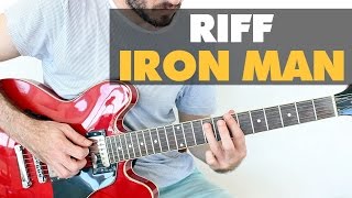 Cómo tocar Iron Man  Black Sabbath  Riffs Principiantes Guitarra [upl. by Gianina]